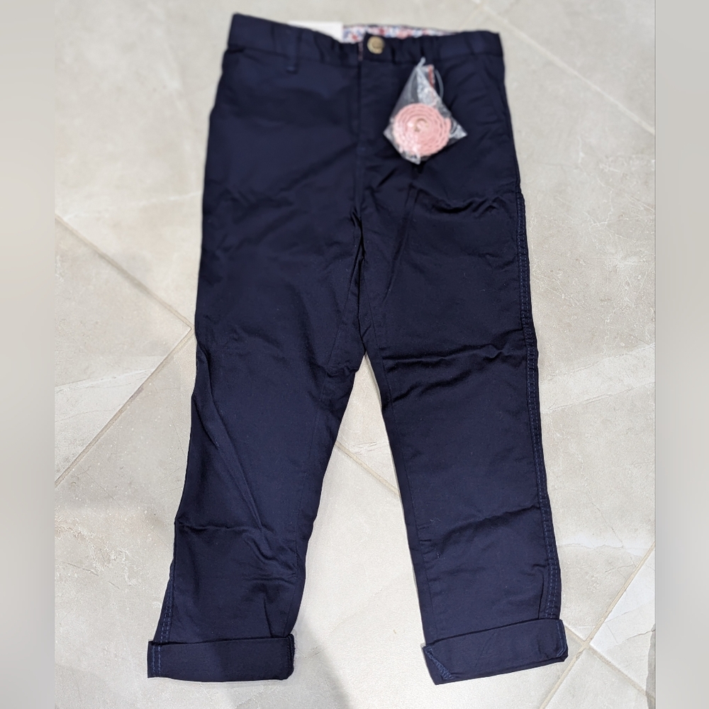 2/$25 NWT H&M Navy Pants • Kids Size 5–6Y • Belt Included